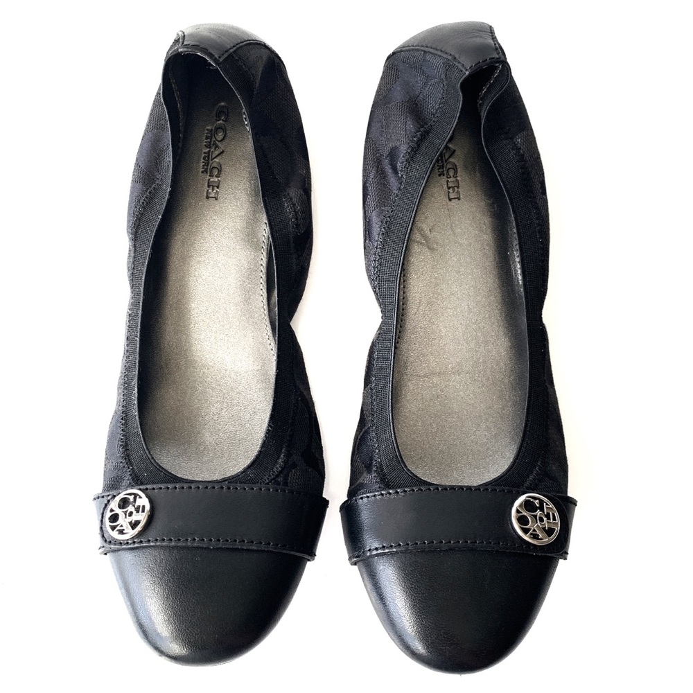 Coach “Chelsey” Black Ballet Flat